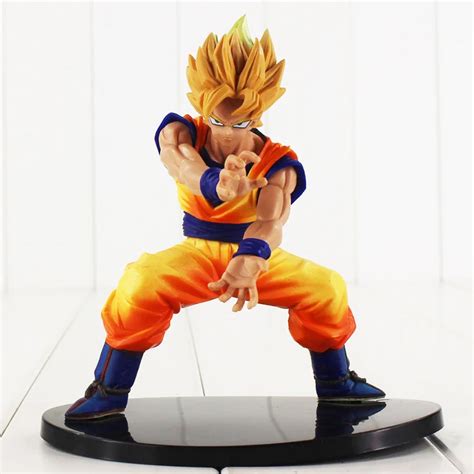 16cm Anime Dragon Ball Z Son Goku Figures Shock Wave Super Saiyan Son