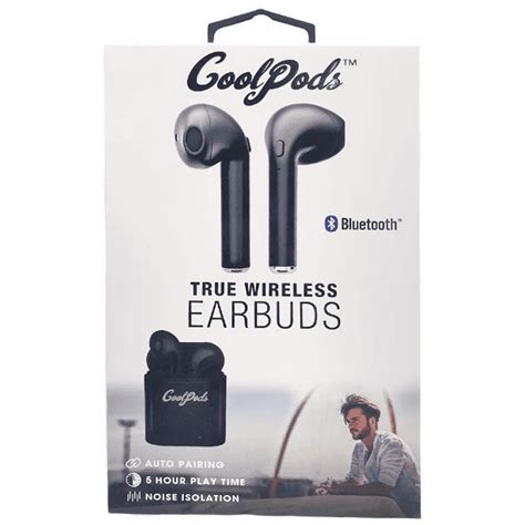 Audifonos Tws Cool Pods Eaubuds Negro Coby Cool Pods Bodega Aurrera