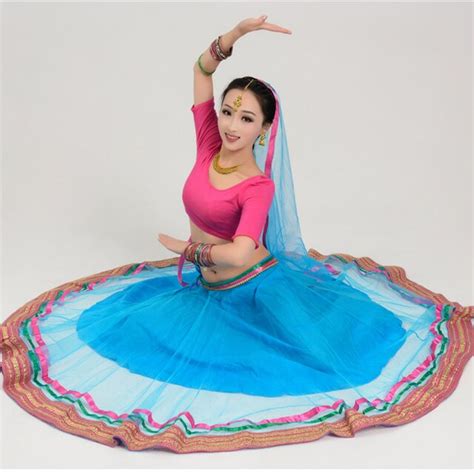 New Indian Folk Dance Clothes For Women Adult Bollywood Dance Practice