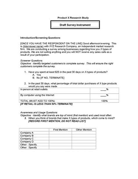 Research Questionnaire 16 Examples Format How To Write PDF