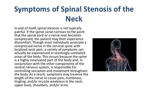 Cervical Spinal Stenosis Symptoms Neck