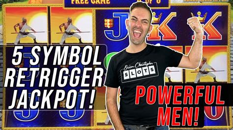 Symbol Retrigger Jackpot Powerful Men Slots Youtube