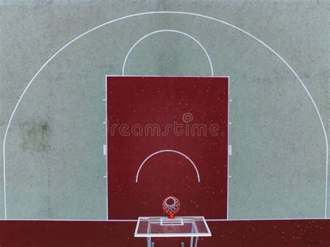 Aerial View of a Basketball Field Stock Photo - Image of park ...