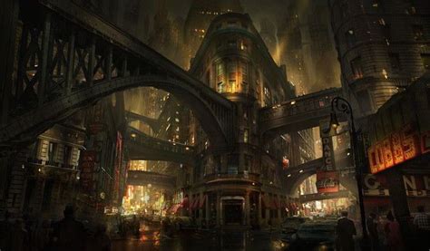 Pin By Laurent Favre On Digital And Sci Fi Art Steampunk City City Art