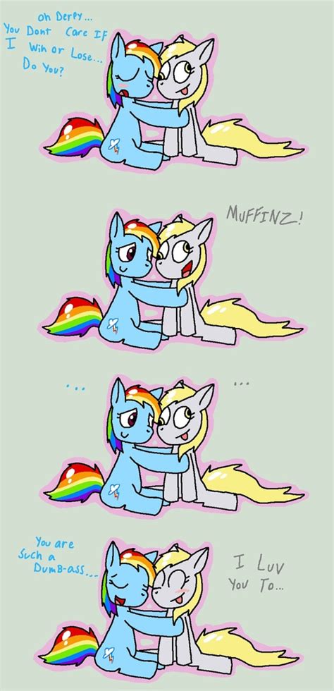 436165 Safe Artist Procaballus Derpy Hooves Rainbow Dash Pegasus