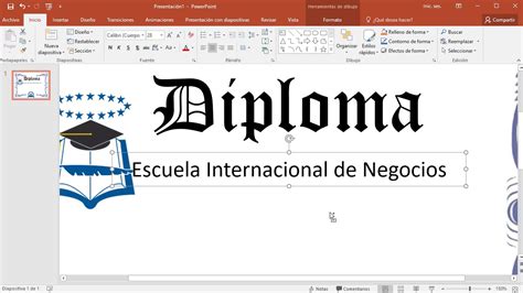 C Mo Hacer Un Diploma En Powerpoint Youtube