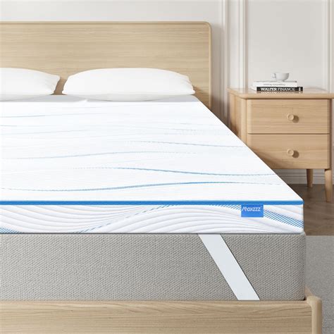 Maxzzz 4 Inch Mattress Topper Full Gel Memory Foam Mattress Topper And Bamboo Charcoal Foam 2