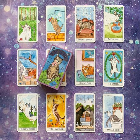 The Cat Tarot Cards Tarot Deck Divination Tool Classical Etsy