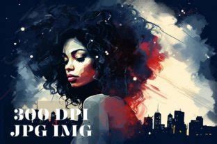 Sultry Black Woman In The City Graphic By Whimsy Girl Creative Fabrica