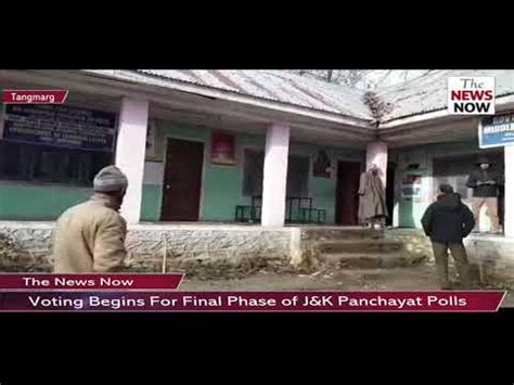 Voting Begins For Final Phase Of J K Panchayat Polls Youtube