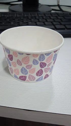 Paper Logo Printed Ice Cream Cup Ml Size Medium At Rs Piece