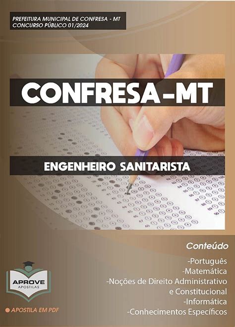 APOSTILA CONFRESA ENGENHEIRO SANITARISTA Aprove Apostilas