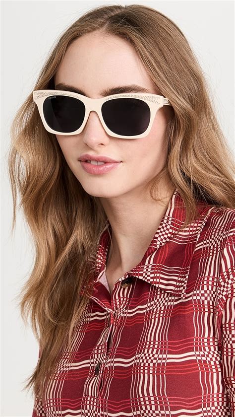 Gucci Winged Cat Eye Sunglasses Shopbop