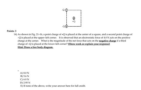 Solved Q 1 Q Points 3 14 As Shown In Fig 21 16 A Point