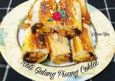 Resep Roti Gulung Pisang Coklat Oleh Lanjarsih Mama Fifian