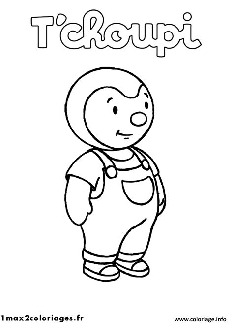 Coloriage Tchoupi Et Doudou Jecolorie