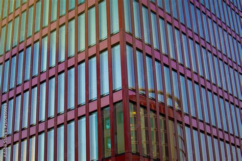 Modern glass office building. Modern urban architecture. Abstract image ...