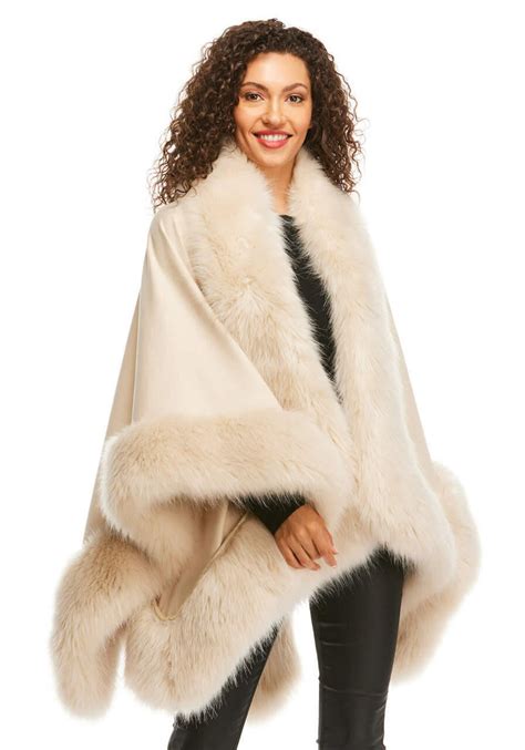 Faux Fur Capes For Women