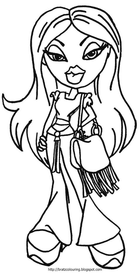 Printable Bratz Coloring Pages