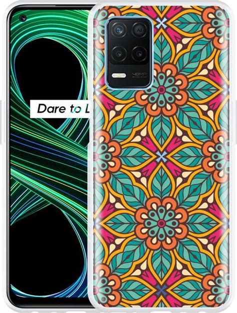 Realme 8 5G Hoesje Flora Mandala Designed By Cazy Bol