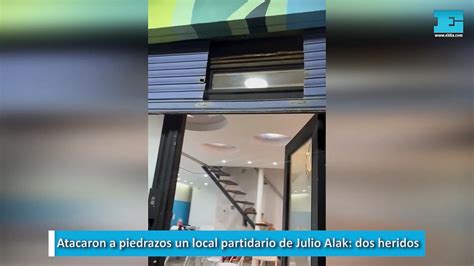 Atacaron A Piedrazos Un Local Partidario De Julio Alak Dos Heridos