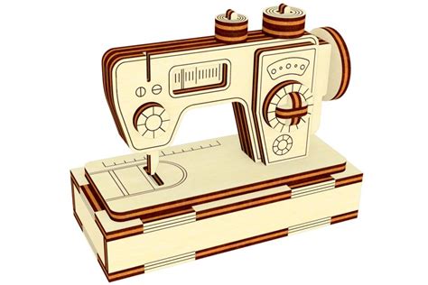 Sewing Machine Svg Laser File Plan Of Miniature