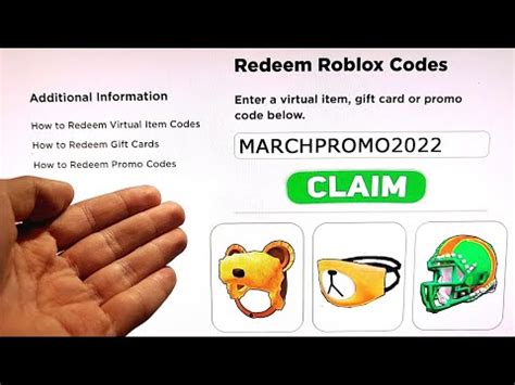 New Roblox Promo Codes All Free Robux Items In April Event