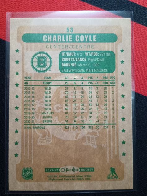 2021 22 O Pee Chee Retro 53 Charlie Coyle For Sale Online EBay