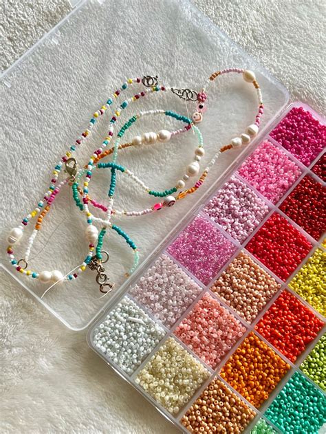 Necklace Aesthetic Seed Bead Pulseras Bonitas Hacer Pulseras