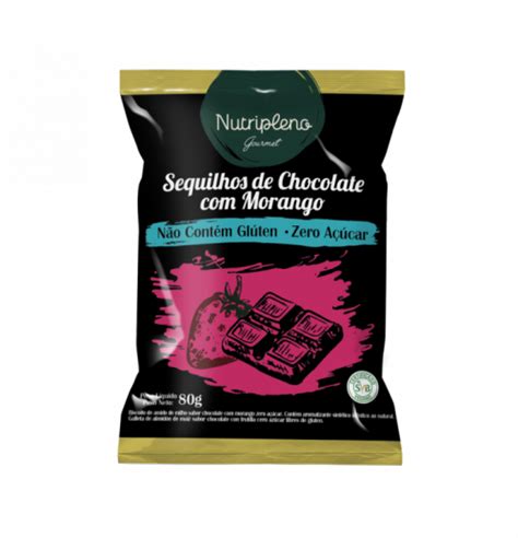 Sequilhos Sabor Morango Chocolate Zero A Car Sem Gl Ten G