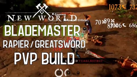 New World Brimstone Rapier Greatsword Pvp Build Guide The