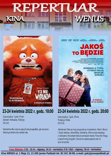 Powiat Bialski Kino Repertuar Kina Wenus W Janowie Podlaskim