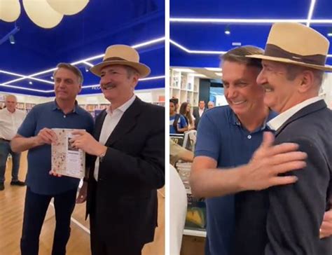 Bolsonaro vai a lançamento de livro de Aldo Rebelo