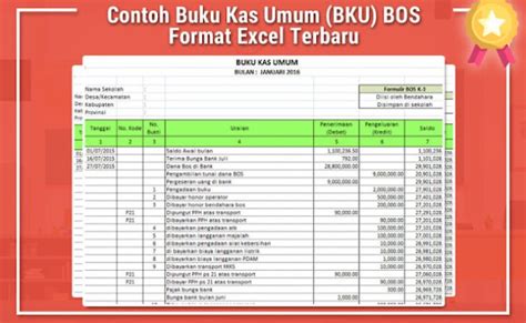 Contoh Bku Bos 2021 Kemenag Aplikasi Pelaporan Bos Reguler 2022 Excel