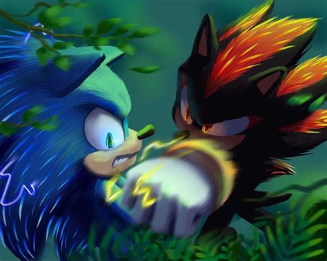 sonic vs shadow - Sonic the Hedgehog Fan Art (44929338) - Fanpop