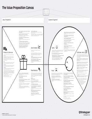 Fillable Online The Value Proposition Canvas Fax Email Print Pdffiller