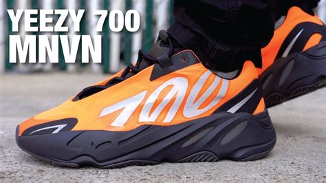 Adidas Yeezy Boost 700 Mnvn Orange Review And On Feet Youtube