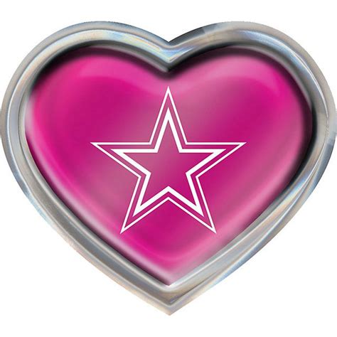 Dallas Cowboys Pink Heart Emblem Dallas Cowboys Pro Shop Dallas