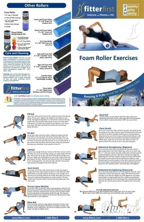 Foam roller exercises, Foam roller, Roller workout