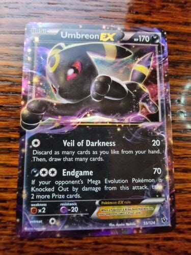 Umbreon EX 55 124 XY Fates Collide Ultra Rare Pokmeon LP EBay