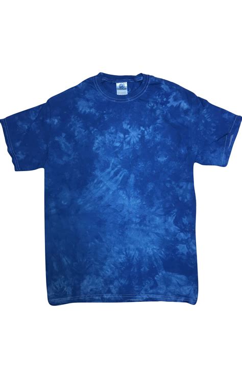 Tie Dye Crystal Wash T Shirt 1390 Royal Jiffy