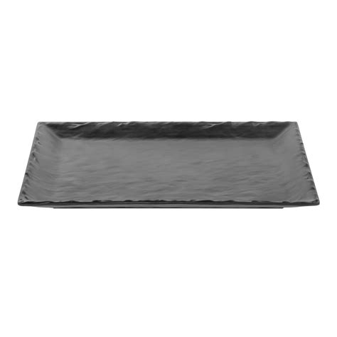 Cal Mil Rectangular Faux Slate Black Melamine Platter L X W X