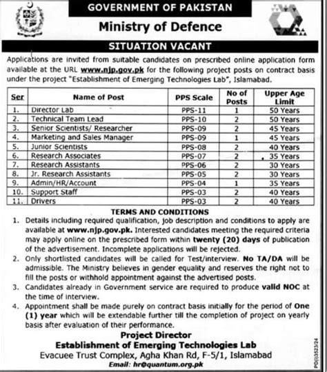 Ministry Of Defence Mod Jobs Latest Advertisement Online Apply