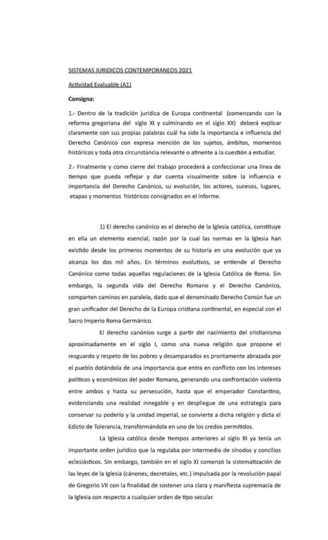 Sistemas Juridicos Contemporaneos Actividad Evaluable Modulo 1