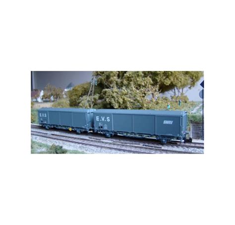 Train Coffret De Wagons Evs Hs Toit Bas