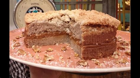 Torta De Banana Con Costra De Coco Y Relleno De Dulce De Leche