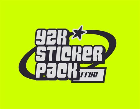 Y2K Free Sticker Pack Behance