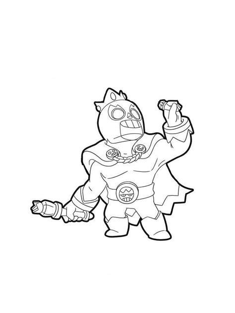 El Primo Brawl Stars Coloring Pages