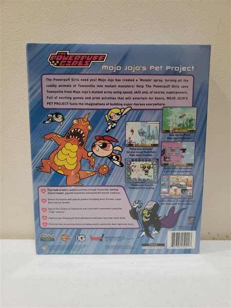 The Powerpuff Girls Mojo Jojo S Pet Project Cd Rom Game New Sealed