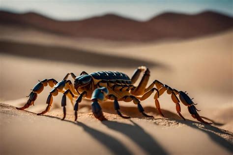 Premium AI Image | A desert scorpion in the desert